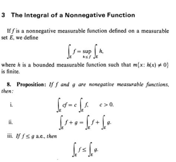 A function that is bounded and measurable but not Lebesgue integrable