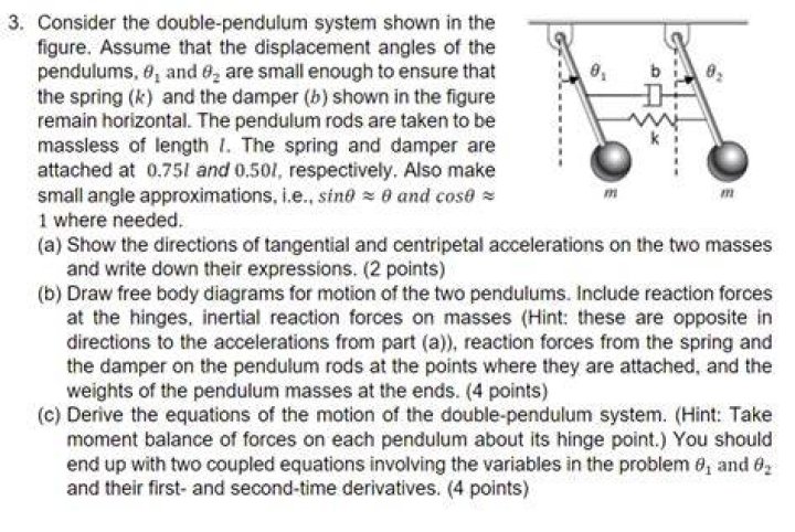 Calculating a double pendulum