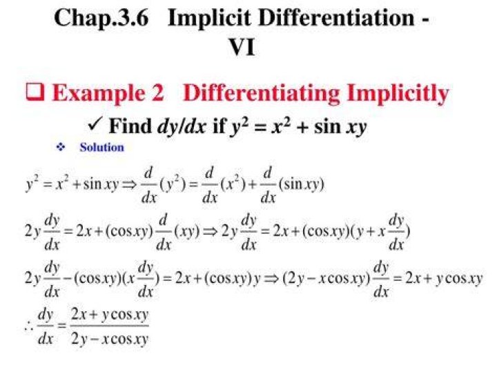 Can someone give me a deeper understanding of implicit differentiation?