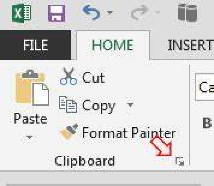 Clipboard ribbon expansion