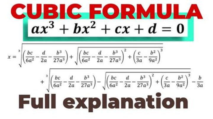 derivation of the cubic formula