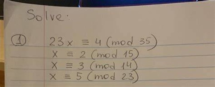 Find a solution for 23x=5 (mod 60)
