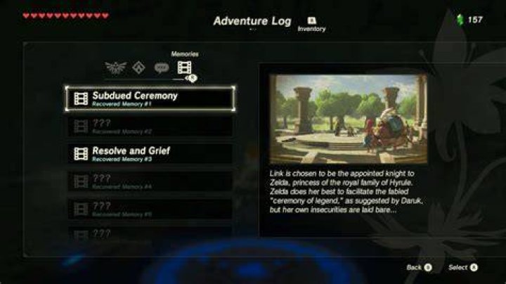 How can I replay a memory with Zelda?