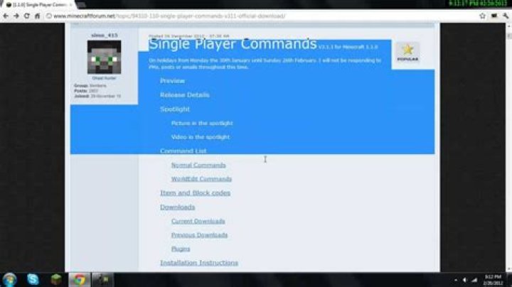 How to install Single Player Commands