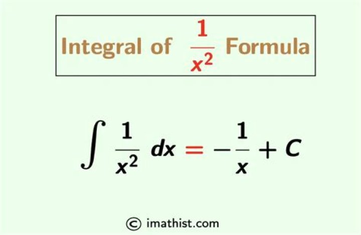 Integral of $1/x^2$.