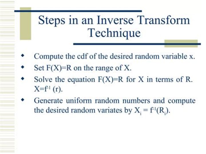 Inverse of random variable