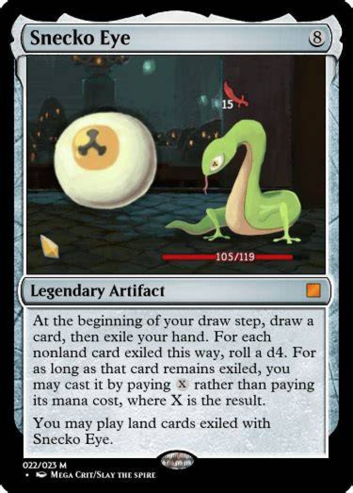 Is 'snecko eye' a bad choice without 2-cost cards?