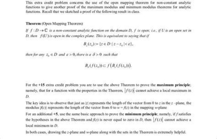 Maximum Modulus Principle and Open Mapping Theorem