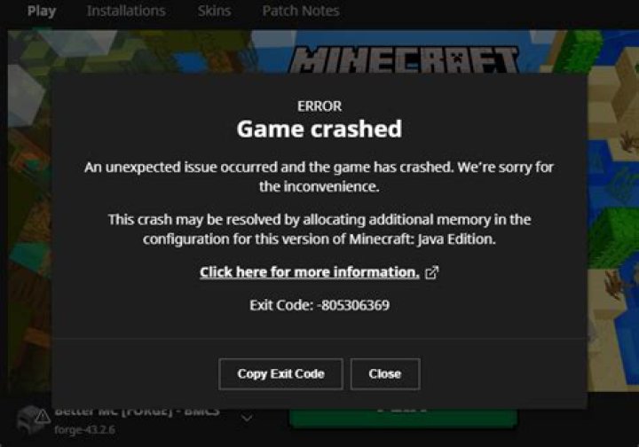 Minecraft crashes when I tab out and back in