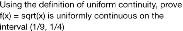 Modulus of continuity properties and uniform continuity.