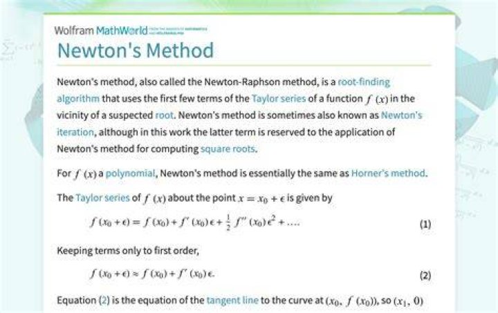 Newton method to solve nonlinear system