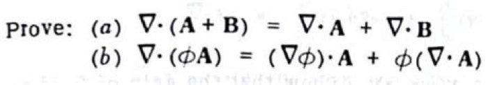 Proof of vector calculus identities
