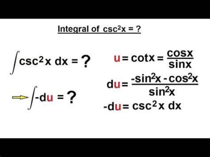 Proving $\int \csc^2 x\, dx$
