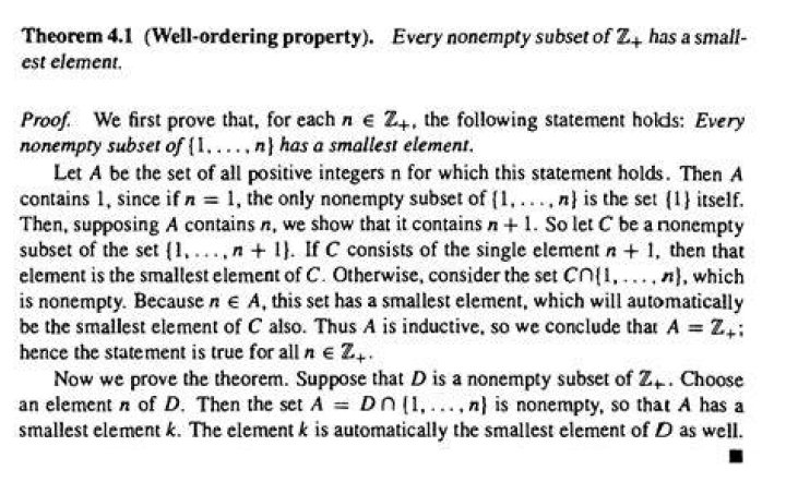 Proving the so-called "Well Ordering Principle"