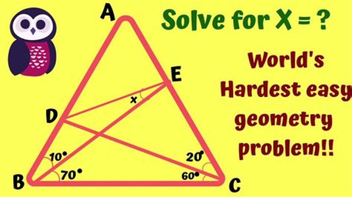 Simplest known solution to "World's Hardest Easy Geometry Problem"?