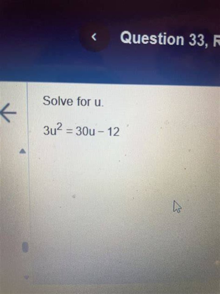 Solve $30u+26 \equiv 3\, \mod 7$
