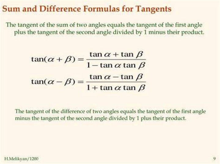 Sum and difference of tangents in degrees [duplicate]