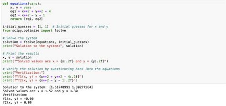 using fsolve to solve non-linear equations in matlab