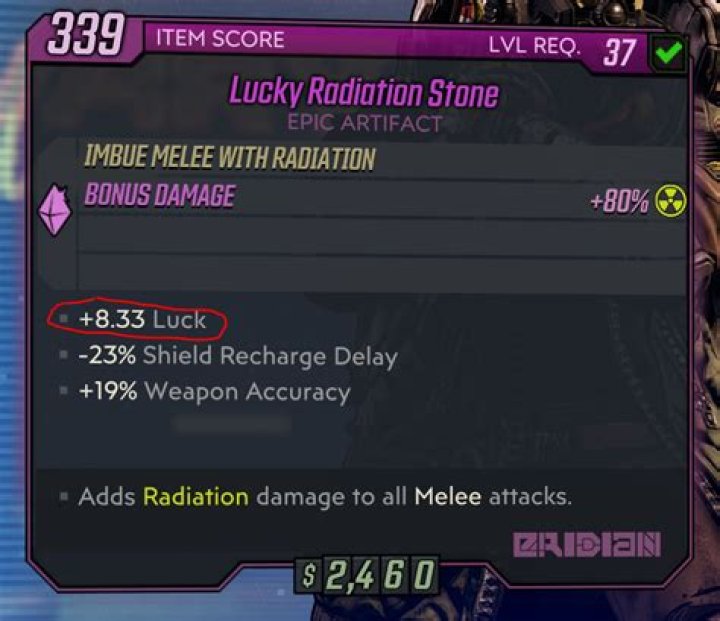 What does increased Luck do?