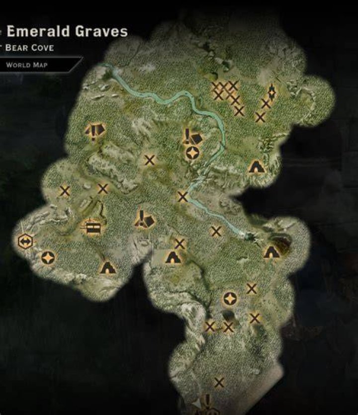 What Landmark am I missing in the Emerald Graves?