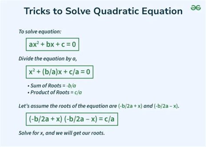 Why we need to know how to solve a quadratic?